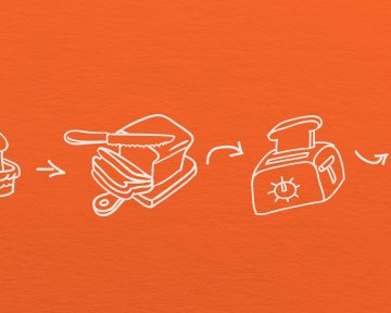 Не можете решить проблему?</p>
<p>Попробуйте нарисовать, как вы делаете тост!