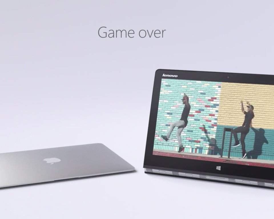 Убийственное сравнение Lenovo Yoga 3 Pro с MacBook Air